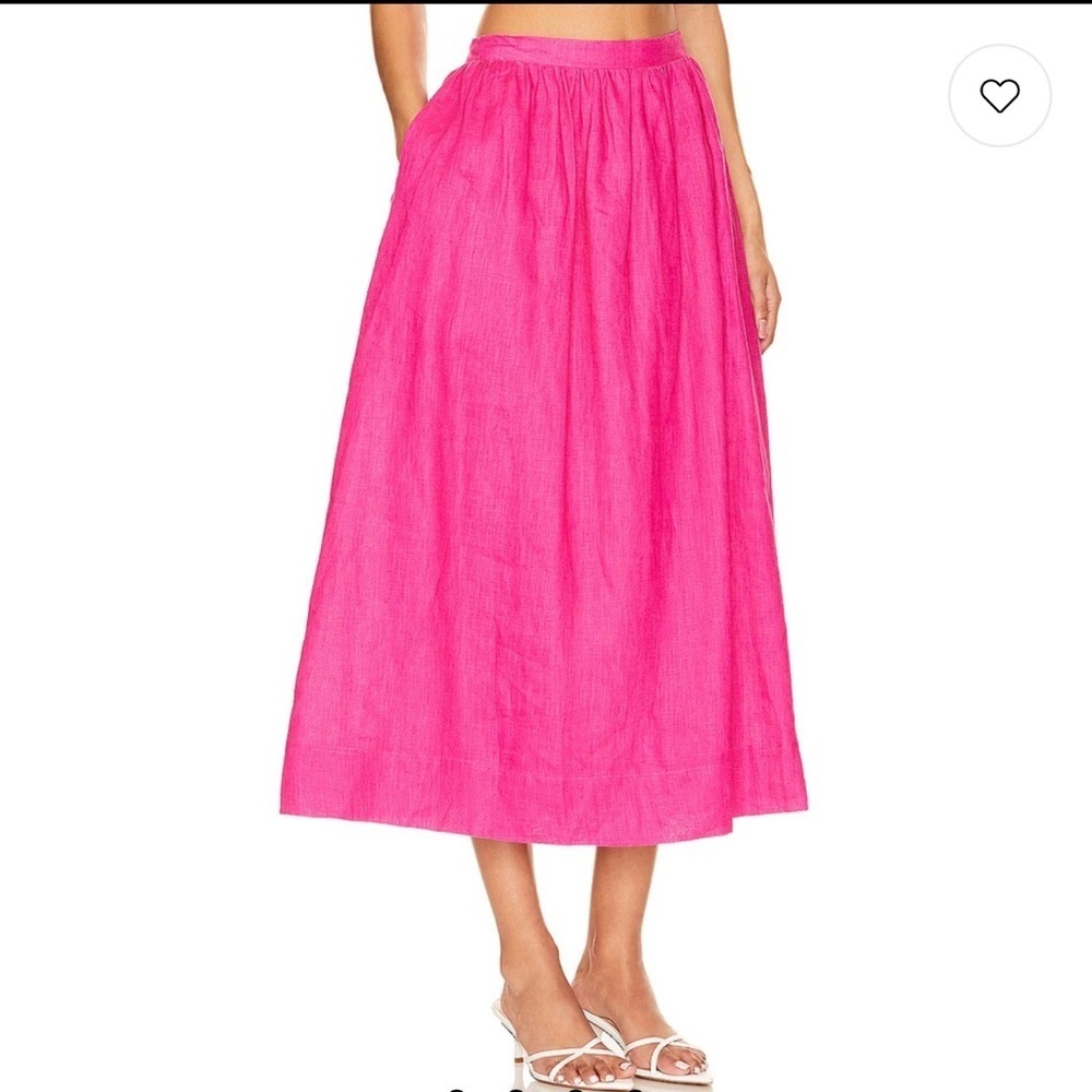 Rhode NEW Aaron Skirt in Hot Pink